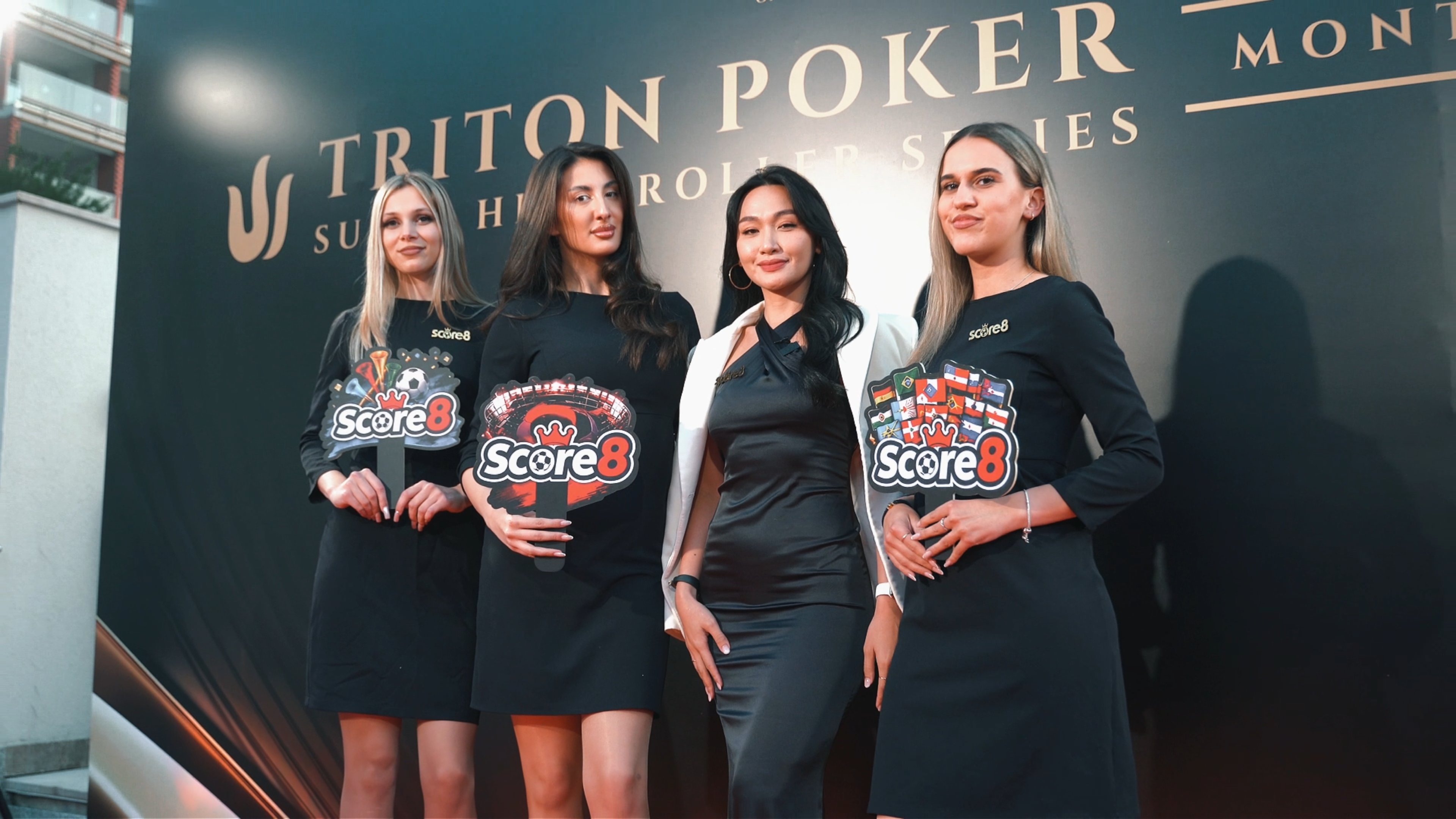 Score8 team at the Triton Poker event